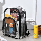Women Backpack Transparent Travel Waterproof PVC Storage Bag