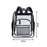 Women Backpack Transparent Travel Waterproof PVC Storage Bag
