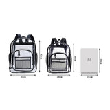 Women Backpack Transparent Travel Waterproof PVC Storage Bag
