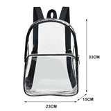 Transparent Waterproof PVC Bag Sequin Backpack