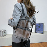 Transparent Waterproof PVC Bag Sequin Backpack