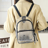 Transparent Waterproof PVC Bag Sequin Backpack