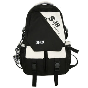 Waterproof Nylon Backpack for Teenage Students Men Women Girls