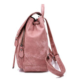 Women Backpack Waterproof Anti-theft Lightweight PU Leather Shoulder Bag