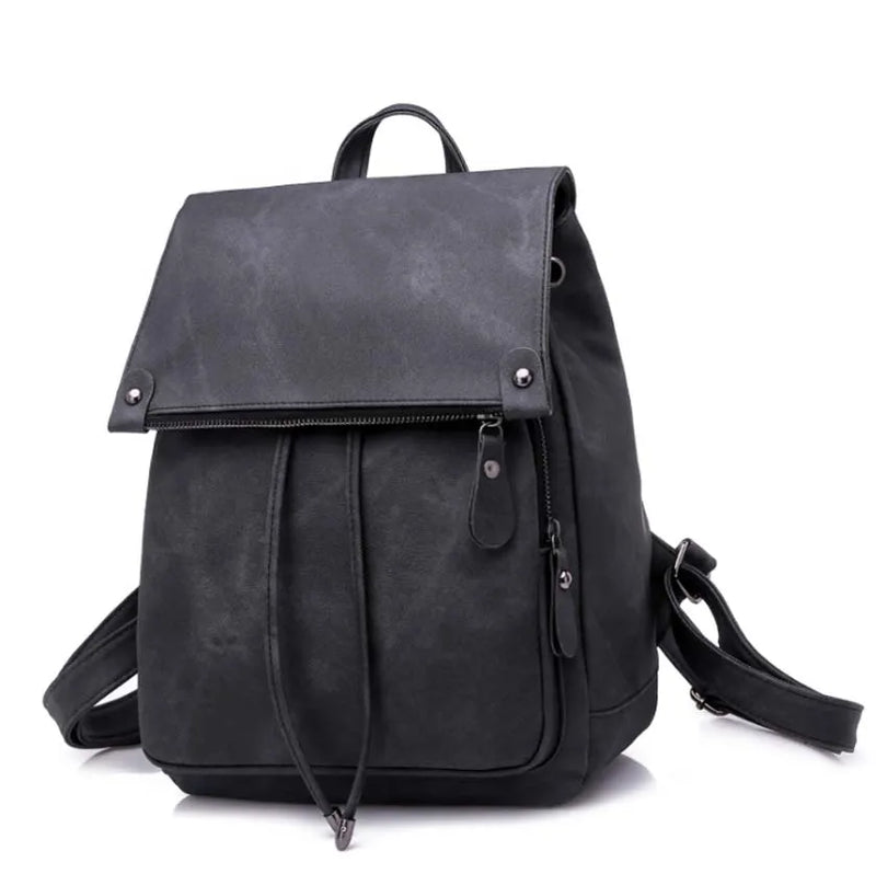 Women Backpack Waterproof Anti-theft Lightweight PU Leather Shoulder Bag