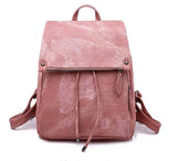 Women Backpack Waterproof Anti-theft Lightweight PU Leather Shoulder Bag