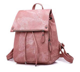 Women Backpack Waterproof Anti-theft Lightweight PU Leather Shoulder Bag
