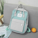 Waterproof Canvas Travel Backpack for Teenage Girls