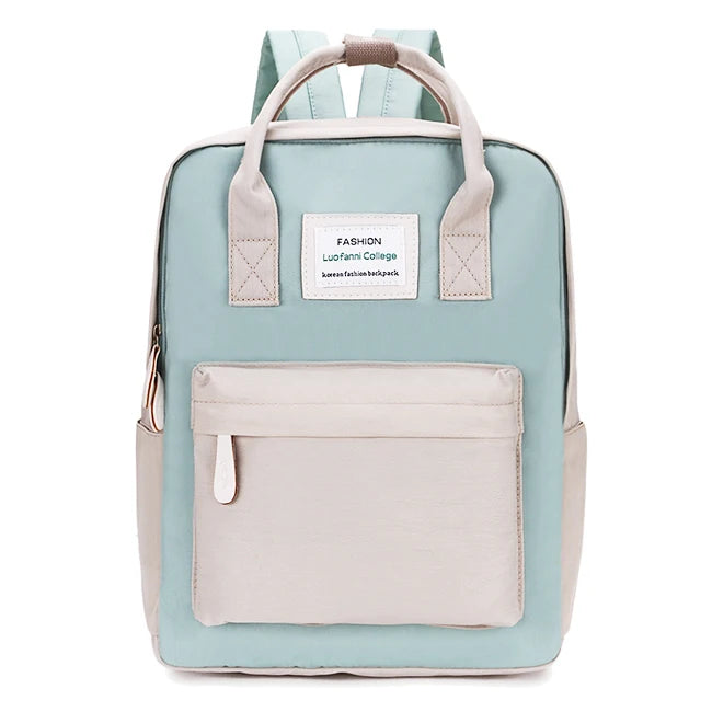 Waterproof Canvas Travel Backpack for Teenage Girls