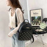 Women Backpack Waterproof Leather Ipad Backpack Large Capacity