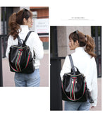 Waterproof Nylon Transformer Backpack for Women