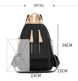 Waterproof Oxford Women Backpack Large Capacity Travel Daypack