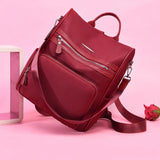 Waterproof Oxford Cloth Women Backpack for School and Travel