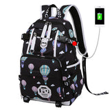 Women Backpack for School Teenagers Stylish School Bags USB Charging