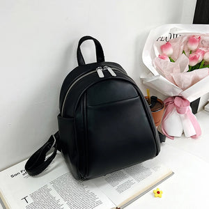 Women Backpacks High Leather Travel Backpack Small School Bags