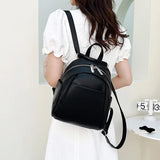 Women Backpacks High Leather Travel Backpack Small School Bags