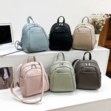 Women Backpacks High Leather Travel Backpack Small School Bags