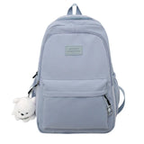 Women Backpacks Multi-pockets Letter Embroidery Casual Tote High Street Harajuku