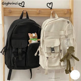 Women Backpacks Letter Embroidery Casual Tote High Street Harajuku