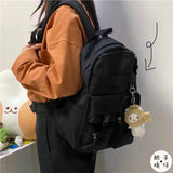 Women Backpacks Letter Embroidery Casual Tote High Street Harajuku