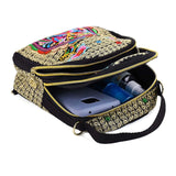 Embroidered Mini Backpack Vintage Flower Travel Shoulder Bag