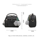Red Women Backpacks Shoulder Crossbody Bags Small Schoolbags Travel Bag