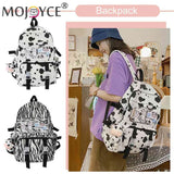 Cow Print Women Backpack Large Capacity for College