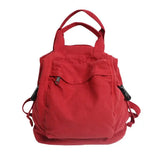 Green Canvas Rucksack Laptop School Bag for Teen Girls