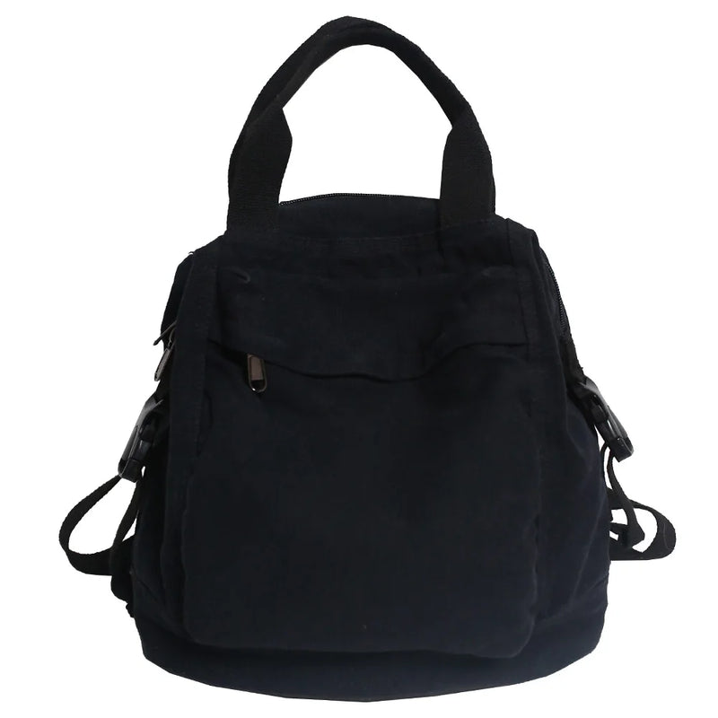 Green Canvas Rucksack Laptop School Bag for Teen Girls