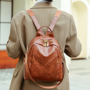 Women Backpacks High Pu Leather Backpack School Bags for Girls Ladies Bagpack Sm