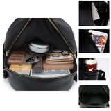 Women Backpacks High Pu Leather Backpack School Bags for Girls Ladies Bagpack Sm