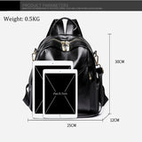 Women Backpacks High Pu Leather Backpack School Bags for Girls Ladies Bagpack Sm