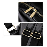Women Backpacks High Pu Leather Backpack School Bags for Girls Ladies Bagpack Sm
