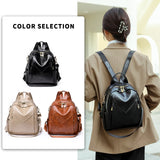 Women Backpacks High Pu Leather Backpack School Bags for Girls Ladies Bagpack Sm