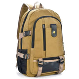 Canvas Travel Backpack Large Capacity Shoulder Bag