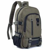Canvas Travel Backpack Large Capacity Shoulder Bag