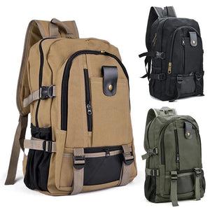 Canvas Travel Backpack Large Capacity Shoulder Bag