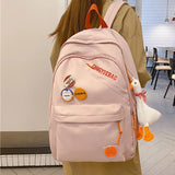 Large Capacity Women Backpack for College Travel Laptop Schoolbag