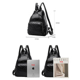 Leather Women Anti-theft Backpacks Shoulder Bags School Rucksacks Mochilas