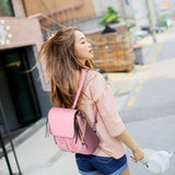 Women Backpacks Mini PU Leather Bags Teenage Girls Schoolbags