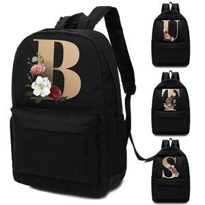 26 Letters Harajuku Unisex School Female Backpack