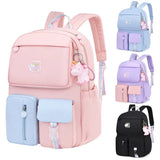 Waterproof Multi-Pocket School Backpack Student Female Bag