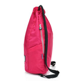 Teenage Girls Drawstring Backpack Solid School Rucksack