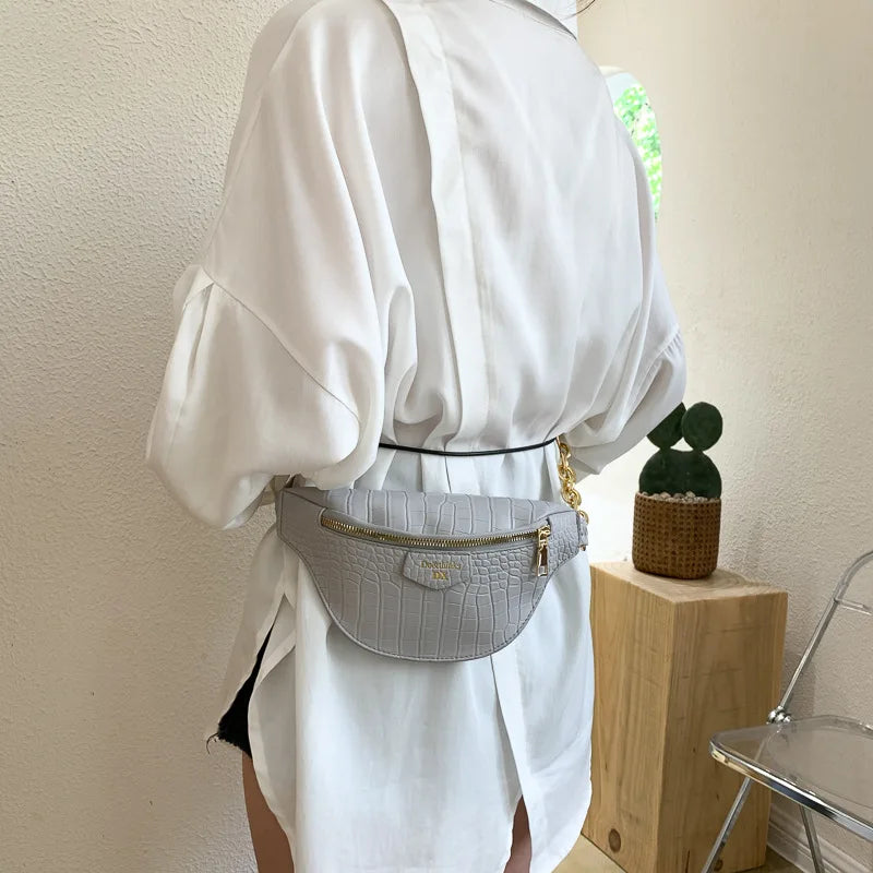 Candy Waist Bag Chain Banana Belt Bag Women Waist Pack