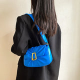 Vintage Leather Shoulder Bag Women Handbag Long Strap