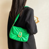 Vintage Leather Shoulder Bag Women Handbag Long Strap
