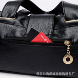 Soft Leather Large Shoulder Bag for Women, Multi-Purpose Handbag
