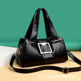 Soft Leather Large Shoulder Bag for Women, Multi-Purpose Handbag