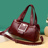 Soft Leather Large Shoulder Bag for Women, Multi-Purpose Handbag