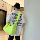 Nylon Bucket Shoulder Bag Crossbody Travel Bag